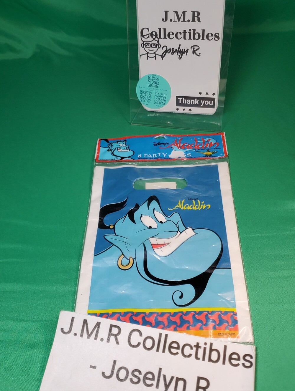 Disney Aladdin Birthday Supplies Gift Party Bags New Factory Sealed 1992